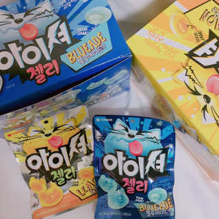 아이셔젤리 레몬맛, 아이셔젤리 블루에이드맛 — 5점을 준 리뷰어가 2019년 3월 올린 사용 사진