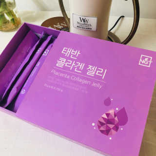 네츄럴굿띵스 태반 콜라겐 젤리 15포 — 4.33점을 준 리뷰어가 2018년 9월 올린 사용 사진