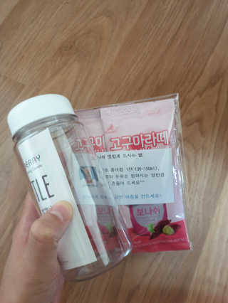 보나쉬슬림 고구마라떼 6pc+보틀 — 5점을 준 리뷰어가 2019년 7월 올린 사용 사진