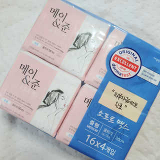 메이앤준 소프트맥스 생리대 — 5점을 준 리뷰어가 2019년 4월 올린 사용 사진