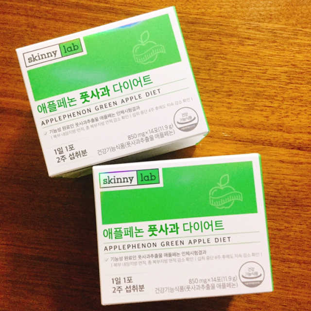 스키니랩 애플페논 풋사과 다이어트 리뷰 사진