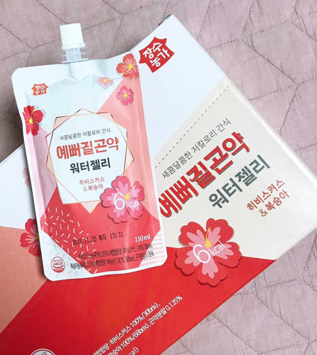 [장수농가] 예뻐질곤약 워터젤리 6kcal 리뷰 사진