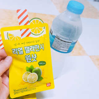 장수농가 리얼깔라만시 원샷 50ml 10팩+보틀 — 5점을 준 리뷰어가 2019년 6월 올린 사용 사진