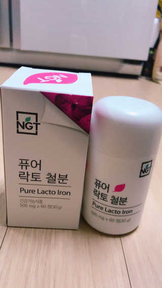 네츄럴굿띵스 퓨어 락토 철분 60일분 — 3.67점을 준 리뷰어가 2017년 11월 올린 사용 사진