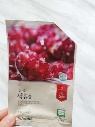 [하이헬스] 정말 진하고 맛있는 유기농 석류즙 30포 — 5점을 준 리뷰어가 2019년 11월 올린 사용 사진