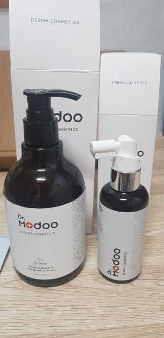 닥터모두 홈스파 스칼프 샴푸 300ml + 헤어토닉 — 5점을 준 리뷰어가 2019년 2월 올린 사용 사진