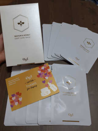 오지아이 마누카 허니 딥 케어 마스크 25ml X 10pcs — 5점을 준 리뷰어가 2020년 1월 올린 사용 사진
