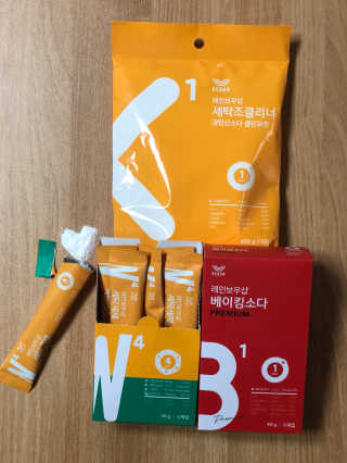 레인보우샵 올인원세탁세제,베이킹소다 스틱포6개입+세탁조클리너 — 5점을 준 리뷰어가 2018년 3월 올린 사용 사진