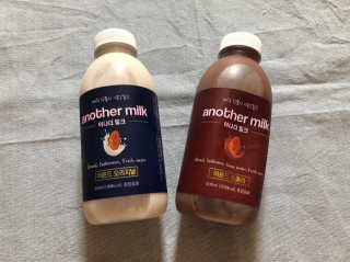 식사대용 아몬드밀크 어나더밀크 500ml X 2병 — 5점을 준 리뷰어가 2018년 9월 올린 사용 사진