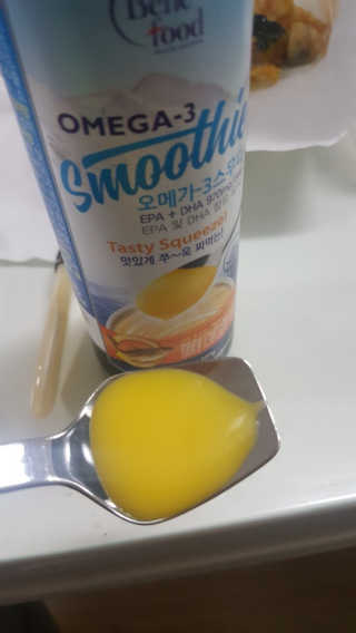 오메가-3스무디 [오메가스무디] 짜먹는 오메가3 DHA 임산부 어린이 — 5점을 준 리뷰어가 2019년 3월 올린 사용 사진