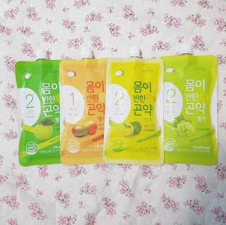 몸반곤 몸이반한 이중 곤약젤리 저칼로리4종_총8파우치 — 5점을 준 리뷰어가 2019년 3월 올린 사용 사진