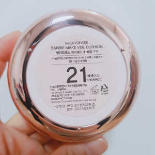 밀키드레스 바비메이크 베일 쿠션 — 4.83점을 준 리뷰어가 2018년 5월 올린 사용 사진