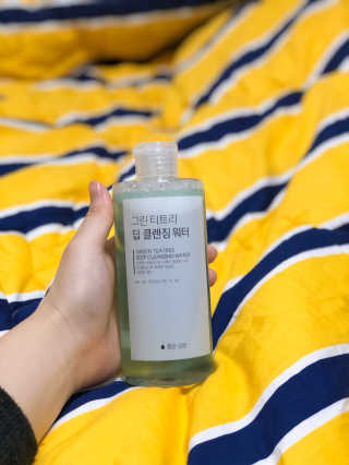 (주)에네스티 그린 티트리 딥 클렌징 워터 300ml — 5점을 준 리뷰어가 2019년 11월 올린 사용 사진