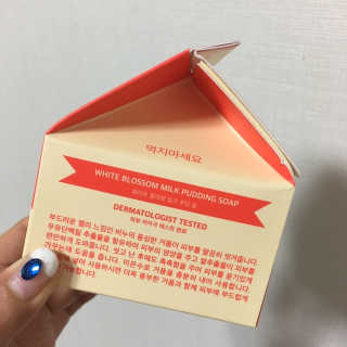 포피엠테라피 화이트 블라썸 밀크 푸딩솝 — 3점을 준 리뷰어가 2019년 7월 올린 사용 사진