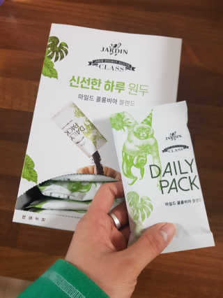 (주)쟈뎅 [쟈뎅] 클래스 신선한 하루 원두+여과지 SET — 4점을 준 리뷰어가 2019년 3월 올린 사용 사진