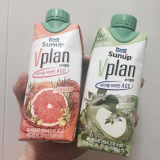 썬업 브이플랜 자몽&허브 / 청사과&허브 — 5점을 준 리뷰어가 2017년 6월 올린 사용 사진