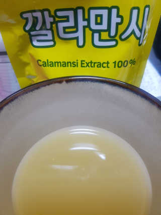 장수농가 리얼깔라만시 — 5점을 준 리뷰어가 2018년 4월 올린 사용 사진