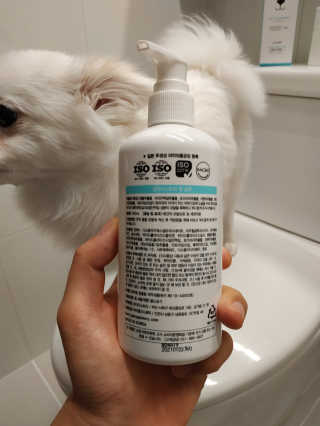 강아지스토리 펫샴푸 300ml — 4.5점을 준 리뷰어가 2019년 3월 올린 사용 사진