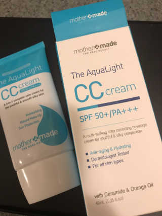 마더메이드 더 아쿠아라이트 CC크림 SPF50+ PA+++ — 5점을 준 리뷰어가 2019년 11월 올린 사용 사진