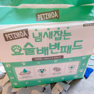 페츠모아 냄새잡는 요술배변패드 — 4점을 준 리뷰어가 2020년 3월 올린 사용 사진