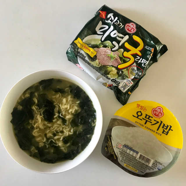 오뚜기 신제품 쇠고기미역국라면, 오뚜기밥 리뷰 사진