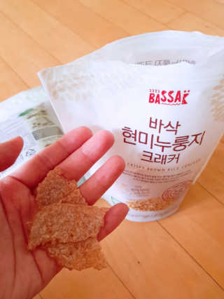 BASSAK 바삭 유기농 현미 누룽지 크래커 3종 — 5점을 준 리뷰어가 2019년 8월 올린 사용 사진
