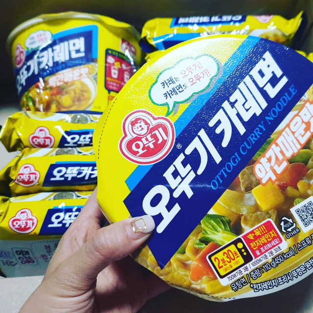 오뚜기카레면 봉지+용기 리뷰 사진