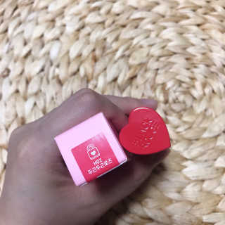 [블랙루즈] 컬러 락 하트 틴트 1+1 — 4점을 준 리뷰어가 2019년 8월 올린 사용 사진