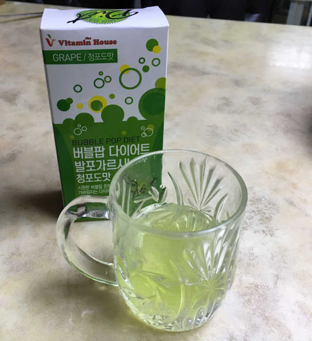 버블팝 다이어트 발포가르시니아 청포도/복숭아 리뷰 사진