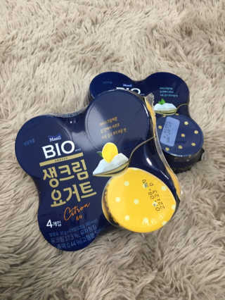 [매일 바이오] 생크림요거트 플레인 12개 + 유자 12개 — 4.5점을 준 리뷰어가 2019년 7월 올린 사용 사진