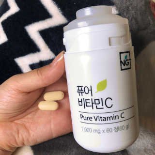 네츄럴굿띵스 퓨어 비타민C 30일분 — 4.33점을 준 리뷰어가 2018년 6월 올린 사용 사진
