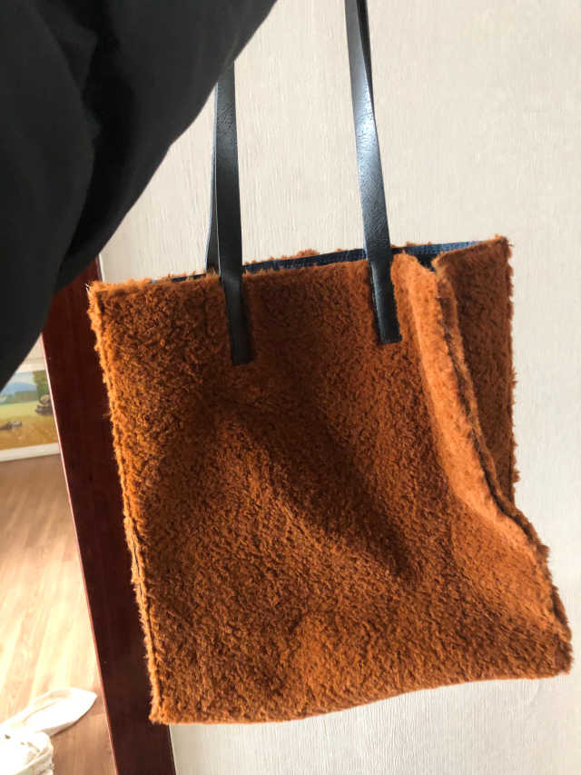 켄타우로스 양면 퍼에코백 리뷰 사진