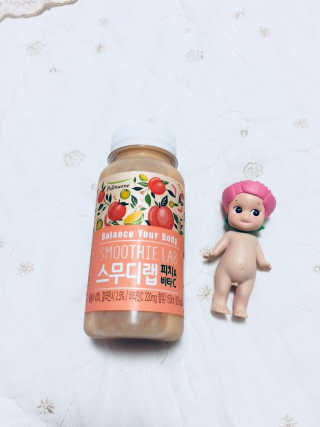 풀무원 스무디랩 피치&비타 — 4.67점을 준 리뷰어가 2017년 11월 올린 사용 사진