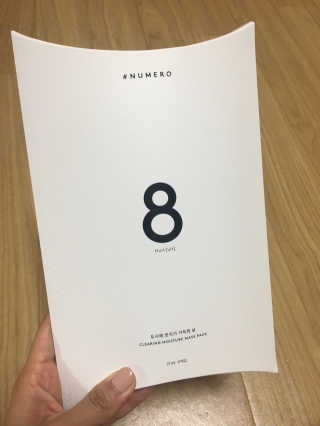 누메로 8 클리어링 모이스처 마스크팩 — 4.5점을 준 리뷰어가 2016년 12월 올린 사용 사진
