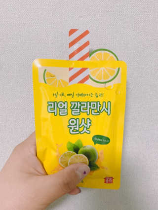 장수농가 리얼깔라만시 원샷 50ml 10팩+보틀 — 4점을 준 리뷰어가 2019년 5월 올린 사용 사진