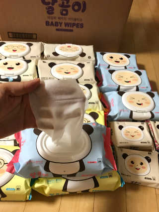 달곰이 물티슈 — 5점을 준 리뷰어가 2017년 5월 올린 사용 사진