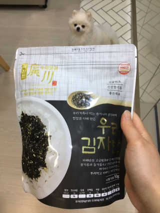 광천우리맛김 우리집밥도둑 맛있는광천김 우리김자반 50g 5봉 — 5점을 준 리뷰어가 2018년 3월 올린 사용 사진
