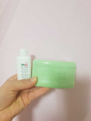 세바메드 클래식 클렌징 바[비누] + 바디로션 15ml — 4점을 준 리뷰어가 2019년 9월 올린 사용 사진