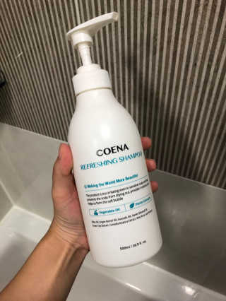 코에나샴푸 500ml — 3점을 준 리뷰어가 2019년 7월 올린 사용 사진
