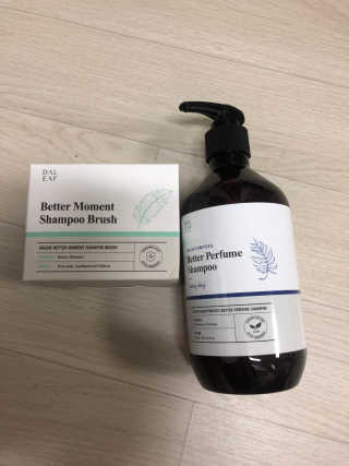 달리프 베러 퍼퓸 샴푸 1000ml 레이니데이 or 일랑로즈 — 4.75점을 준 리뷰어가 2018년 11월 올린 사용 사진