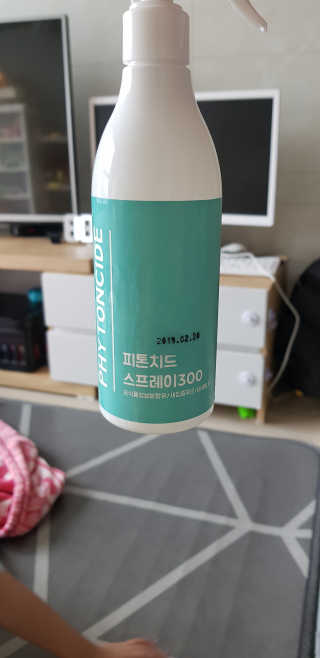 화목한가정 순수니아 피톤치드 스프레이 300ml — 4점을 준 리뷰어가 2019년 3월 올린 사용 사진