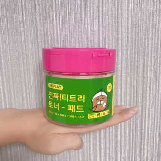 미플레이 진짜 티트리 토너 패드 — 4점을 준 리뷰어가 2018년 11월 올린 사용 사진