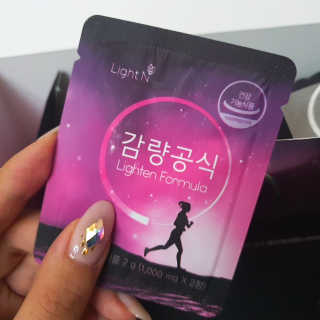 [감량공식] 다이어트 건강기능식품 신규 캠페인 — 5점을 준 리뷰어가 2020년 3월 올린 사용 사진