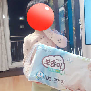 보솜이 리얼코튼 팬티형 — 5점을 준 리뷰어가 2019년 3월 올린 사용 사진