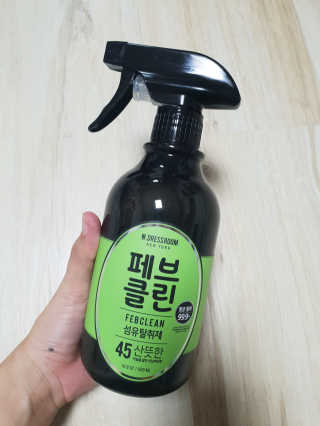 더블유드레스룸 페브클린 500ml — 5점을 준 리뷰어가 2018년 8월 올린 사용 사진