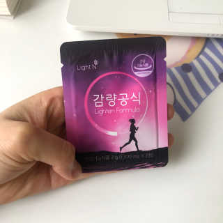 [감량공식] 다이어트 건강기능식품 신규 캠페인 — 4점을 준 리뷰어가 2020년 3월 올린 사용 사진