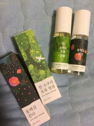 르플랑 제주 패브릭 퍼퓸 60ml 8종 — 4.5점을 준 리뷰어가 2018년 10월 올린 사용 사진