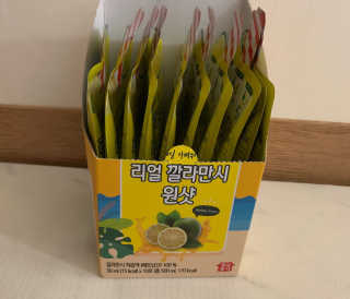 장수농가 리얼깔라만시 원샷 50ml 10팩+보틀 — 5점을 준 리뷰어가 2019년 5월 올린 사용 사진