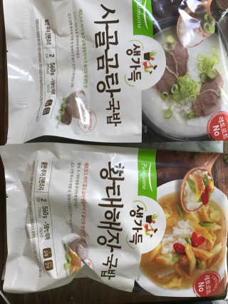 [풀무원] 사골곰탕국밥 황태해장국밥 — 5점을 준 리뷰어가 2018년 6월 올린 사용 사진