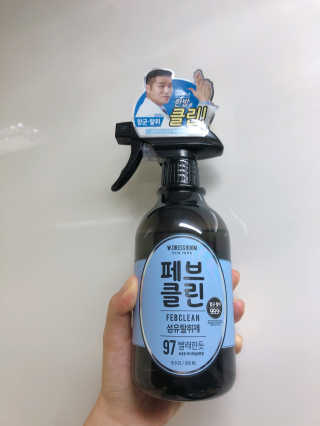 더블유드레스룸 페브클린 500ml — 5점을 준 리뷰어가 2018년 8월 올린 사용 사진